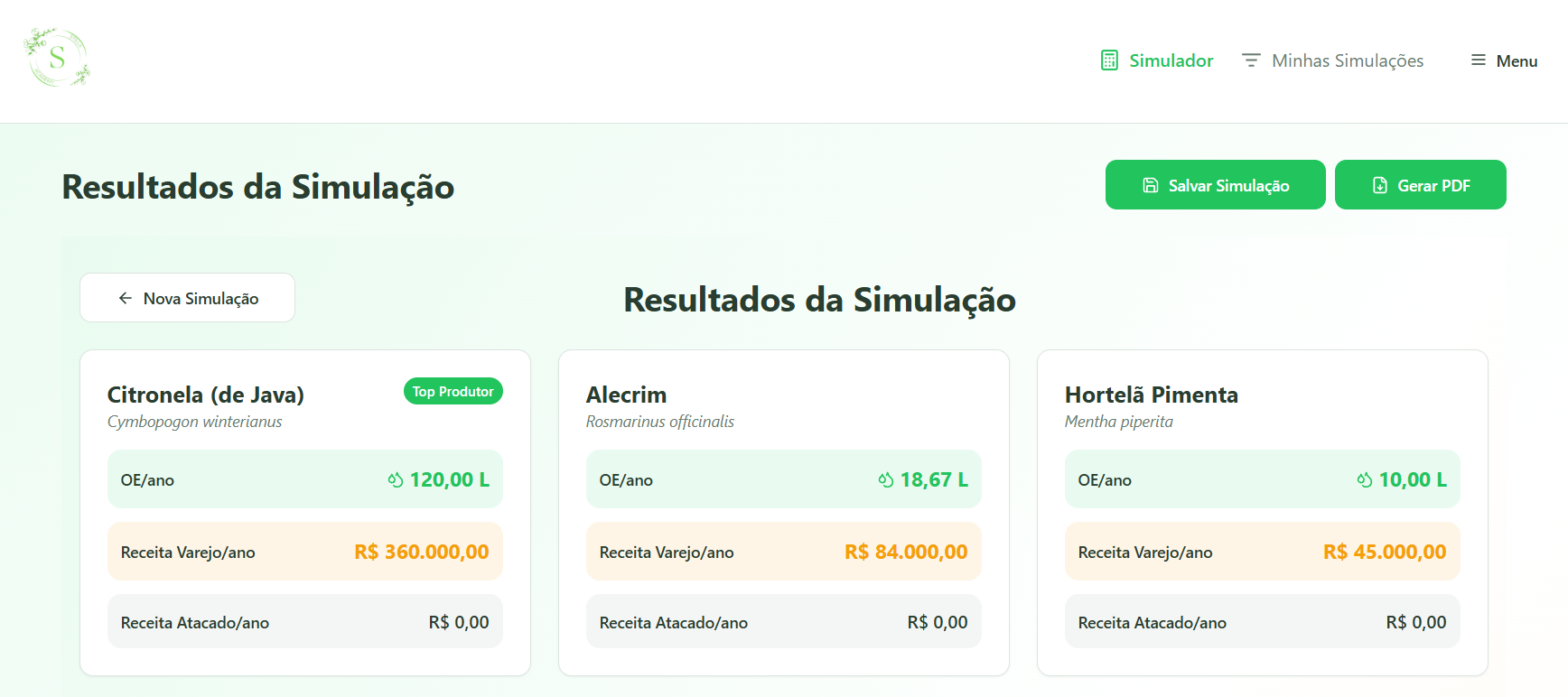 Simulador Screenshot 1